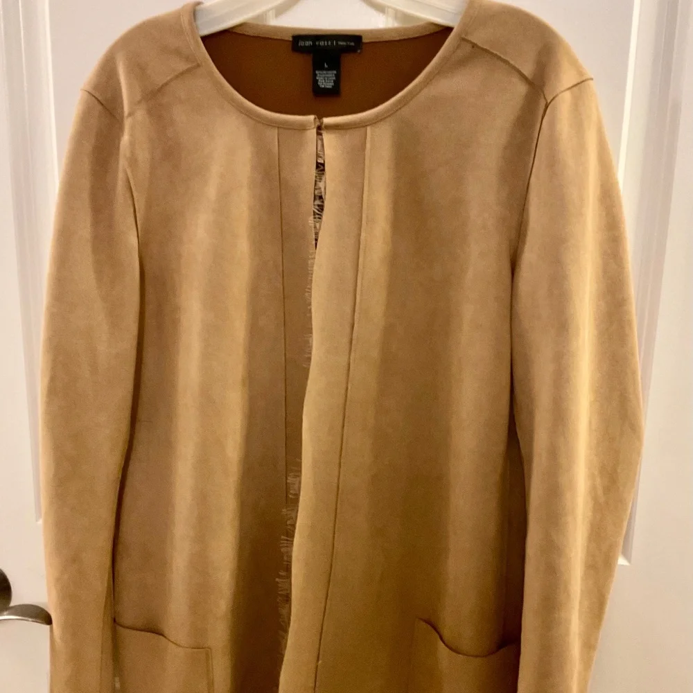 Joan Vass Faux Suede Jacket - Picture 1 of 4